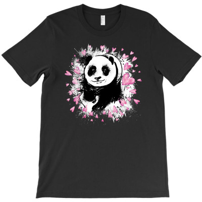 Charming Walking Panda Bear Lovely T-shirt Designed By Epulart