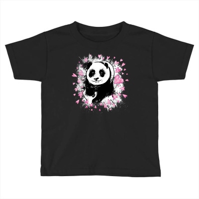 Charming Walking Panda Bear Lovely Toddler T-shirt Designed By Epulart