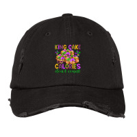 King Cake Calories Don T Count Vintage Cap | Artistshot