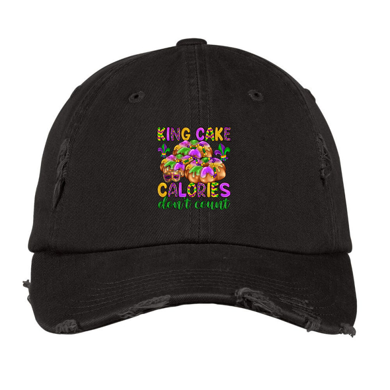 King Cake Calories Don T Count Vintage Cap | Artistshot