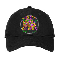 King Cake Calories Don T Count Adjustable Cap - Leatherette Patch | Artistshot