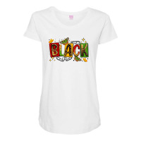 Black Maternity Scoop Neck T-shirt | Artistshot