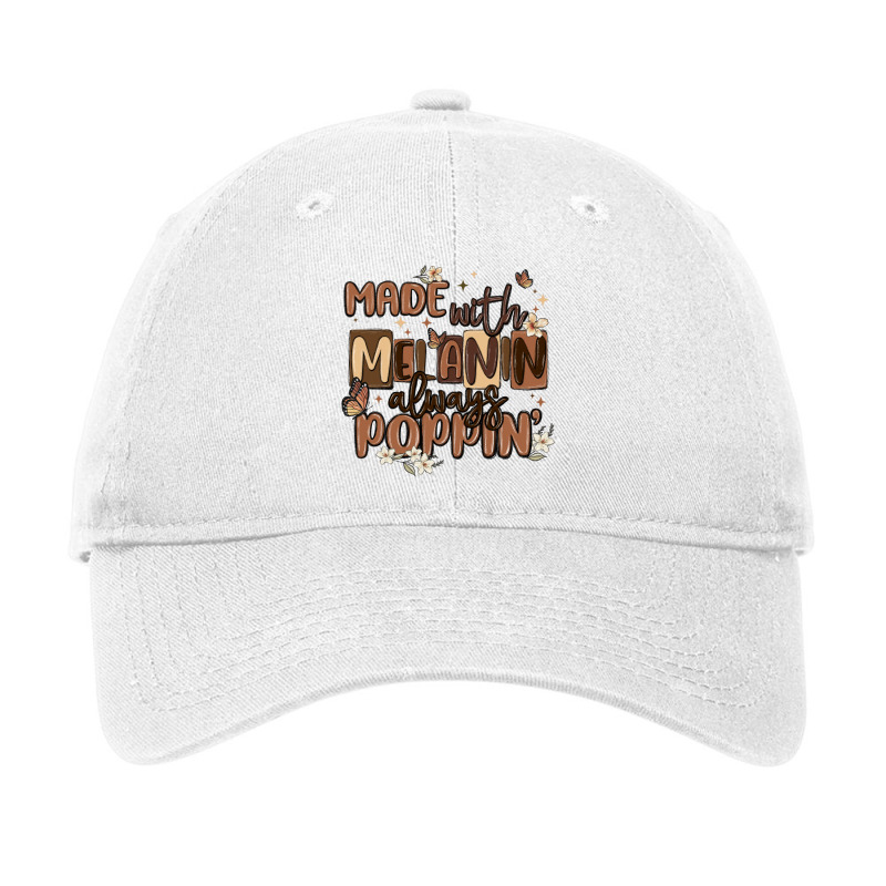 Made With Melanin Always Poppin Adjustable Cap | Artistshot