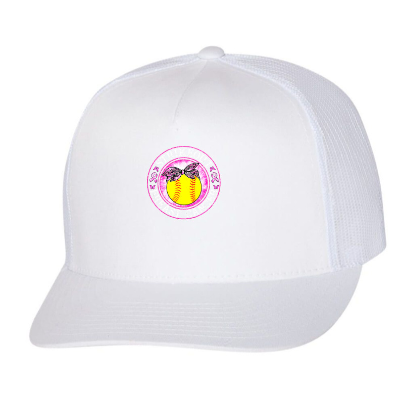 Softball Pitcher Hitter Catcher Strike Out Breast Cancer Awareness Sof Trucker Cap by circularflap | Artistshot