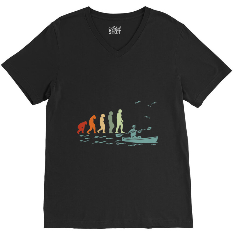 Kayaks Rafting Kayaking Canoeist Canoeing Paddle Canoes Raglan Basebal V-neck Tee | Artistshot