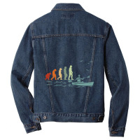 Kayaks Rafting Kayaking Canoeist Canoeing Paddle Canoes Raglan Basebal Men Denim Jacket | Artistshot