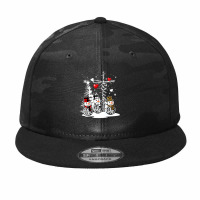 Jesus Christmas Season Faith Love Snowman Christian Camo Snapback | Artistshot