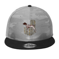 Camo American Flag German Shorthaired Pointer 4th Of July T Shirt Camo Snapback | Artistshot