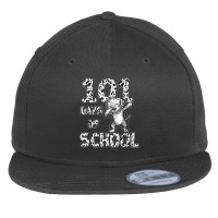 Funny 101 Days School Dabbing Dalmatian Dog 100 Days Teacher T Shirt Flat Bill Snapback Cap | Artistshot