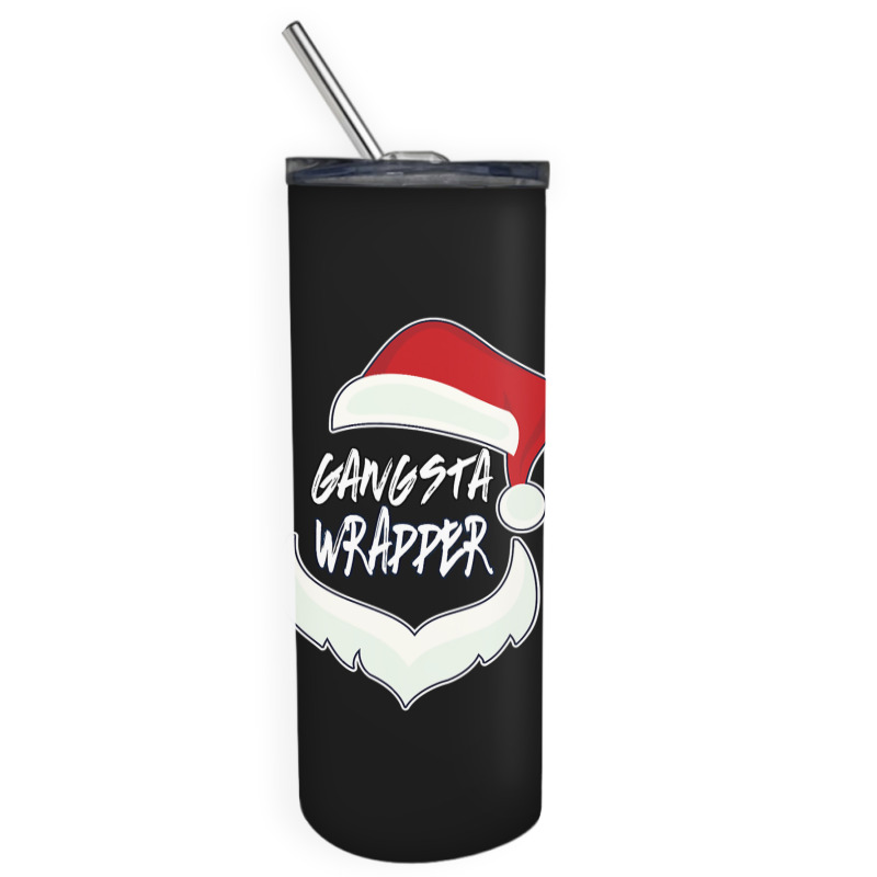 Christmas Gangsta Wrapper Santa Clause Skinny Tumbler | Artistshot