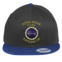 Ravenna Nebraska Total Eclipse T Shirts Central Ne Shirts Flat Bill Snapback Cap | Artistshot