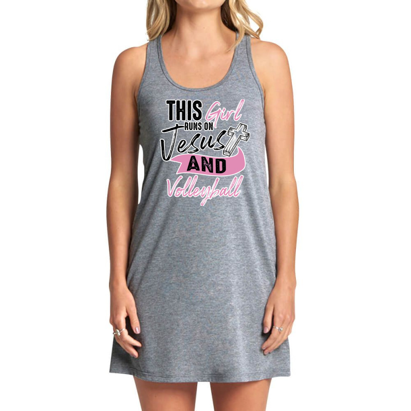 Cool Volleyball Funnyn Girl Run On Tank Dress by EpulArt | Artistshot