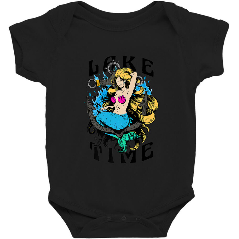 Life Is Better At The Lake   Living On Lake Time Premium Baby Bodysuit by Tiktify | Artistshot