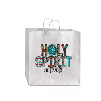 Holy Spirit Activate Western Leopard Christian Religious Mens Best Jumbo Paper Bag - 18 X 7 X 18 3/4 | Artistshot