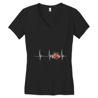 Lionfish Lion Fish Lover Heartbeat Ekg Pulse Fish Lover Raglan Basebal Women's V-neck T-shirt | Artistshot