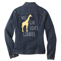 Cute Girls Novelty This Girl Loves Ladies Denim Jacket | Artistshot