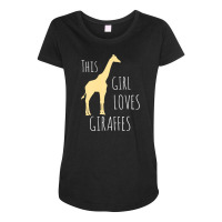 Cute Girls Novelty This Girl Loves Maternity Scoop Neck T-shirt | Artistshot