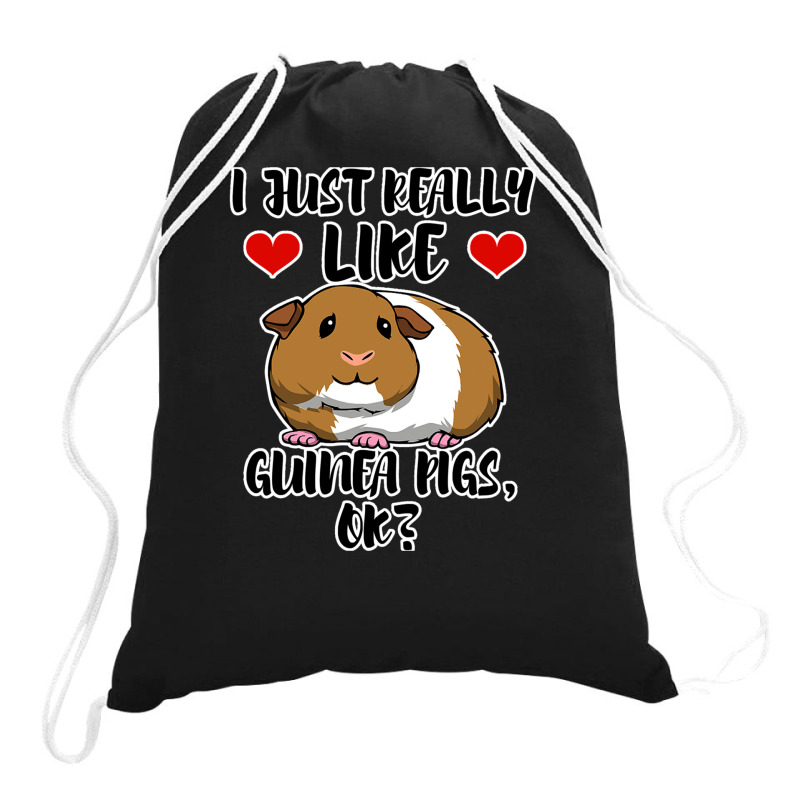 Cute Guinea Pigs Wildlife Nature Animal Drawstring Bags | Artistshot