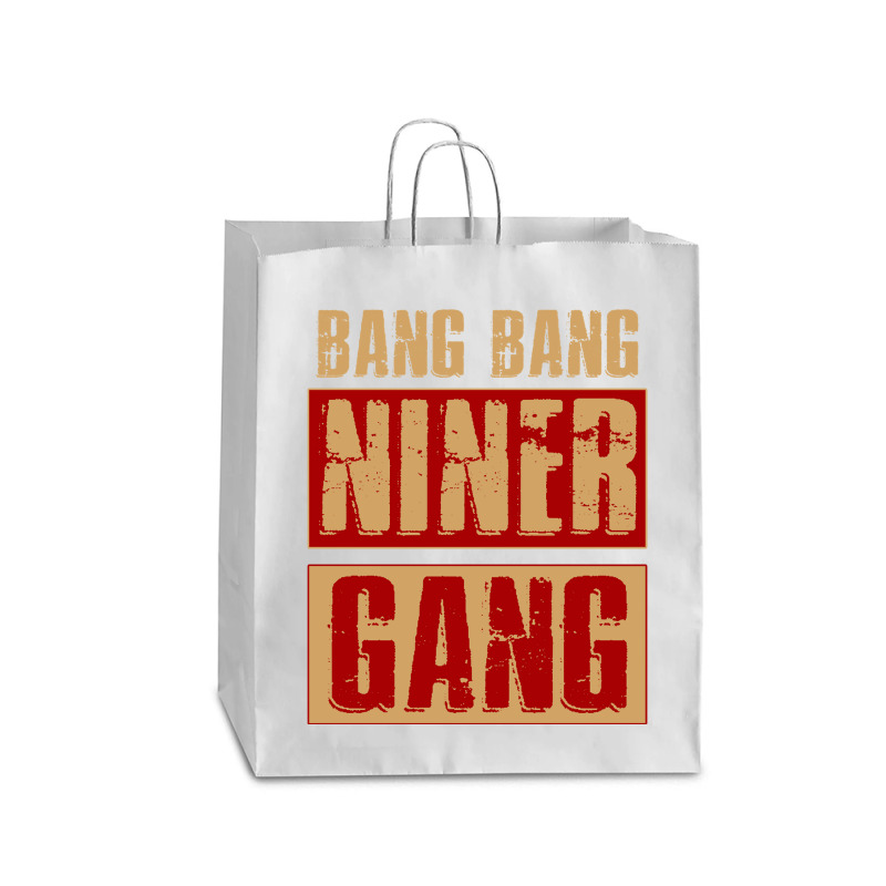 Bang Bang Niner Gang Football Cool Long Sleeve Queen Paper Bag - 16 X 6 X 19 1/4 | Artistshot