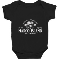 Marco Island Fl Florida's Last Paradise Paradise Coast Raglan Baseball Baby Bodysuit | Artistshot