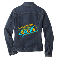 Kindness Totally Rocks Anti Bullying Ladies Denim Jacket | Artistshot