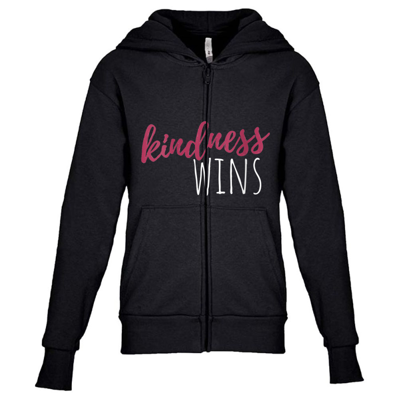 Kindness Wins Basic Youth Zipper Hoodie by Yuh2105 | Artistshot