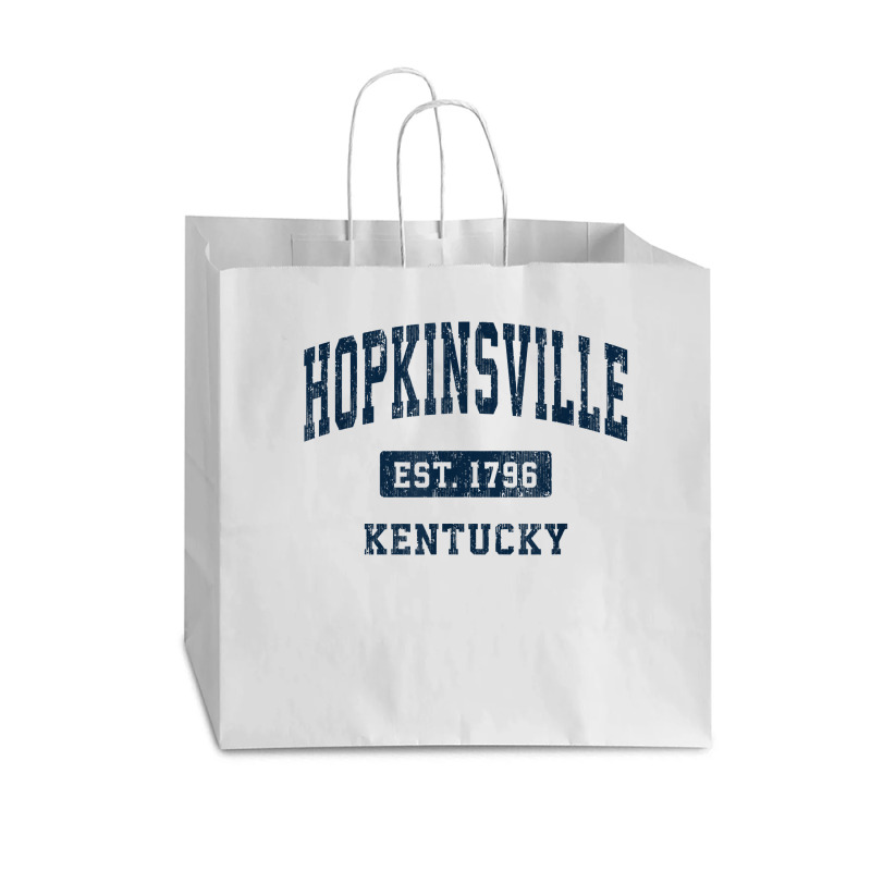 Hopkinsville Kentucky Ky Vintage Athletic Sports Design T Shirt Vogue Paper Bag - 16 X 6 X 12 | Artistshot