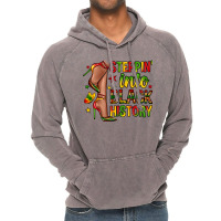 Steppin Into Black History Vintage Hoodie | Artistshot