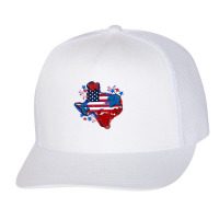 Texas Map 4th Of July Trucker Cap | Artistshot