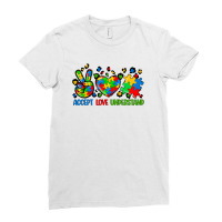 Accept Love Understand Autism Ladies Fitted T-shirt | Artistshot