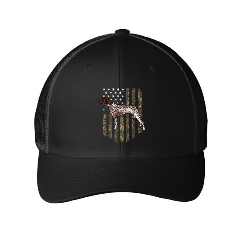 Camo American Flag German Shorthaired Pointer 4th Of July T Shirt Mesh cap by kalellwhistlehunt | Artistshot