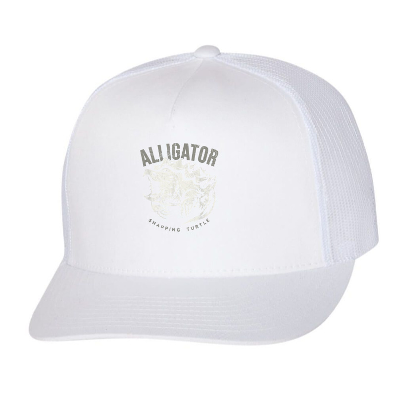 Alligator Snapping Turtle, Vintage Design For Reptile Lovers T Shirt Trucker Cap | Artistshot