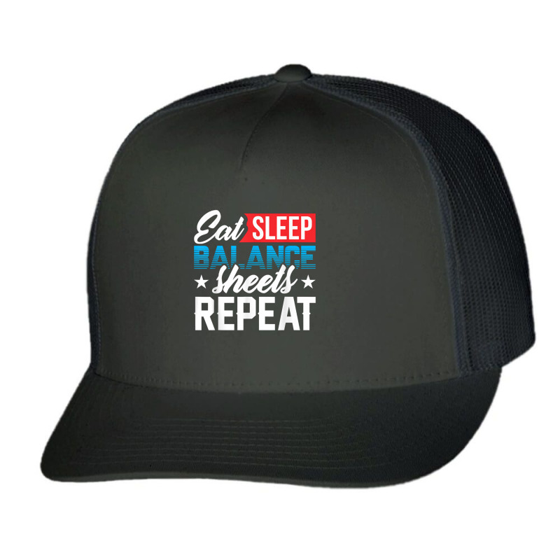 Balance Sheet Accountant Cpa Bookkeeper Software Funny Cute Trucker Cap | Artistshot