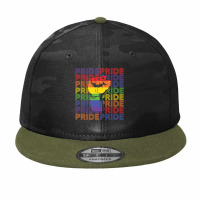 Rainbow Fist Pride Camo Snapback | Artistshot