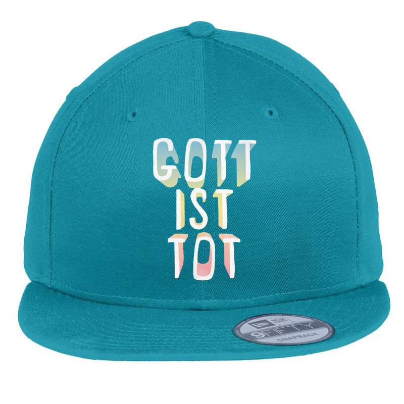 Nietzsche Gott Ist Tot 'god Is Dead' Philosophy Nihilism Tee Flat Bill Snapback Cap by qulonuhun | Artistshot