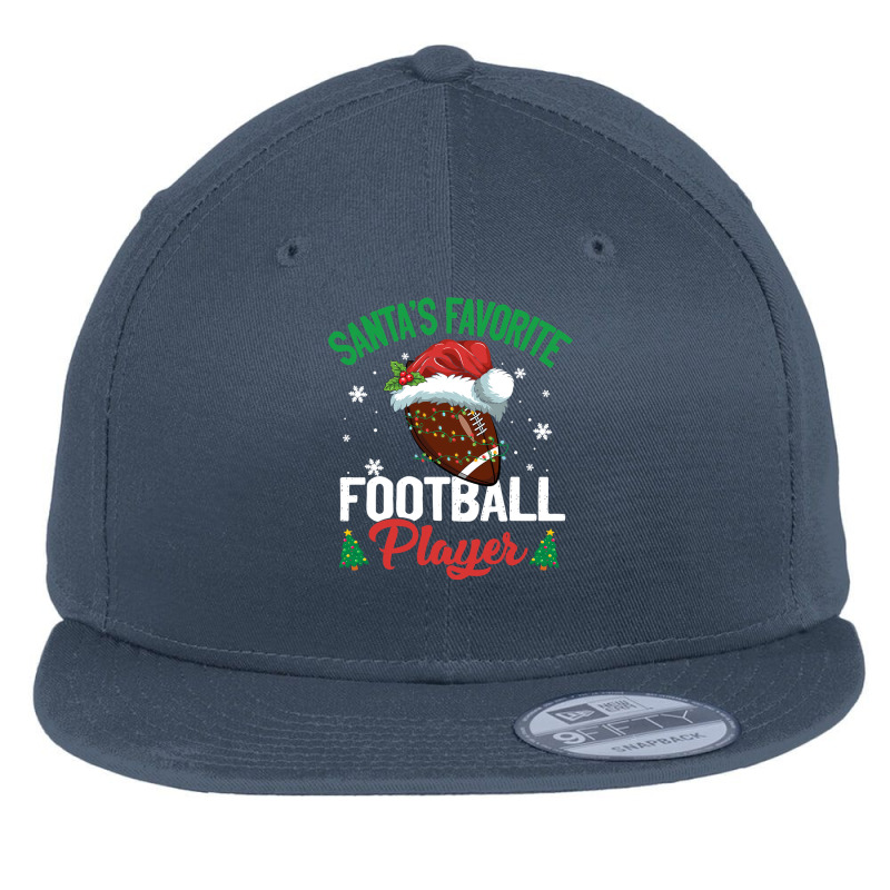 Football Santas Favorite Football Player Christmas Pajama 133 Flat Bill Snapback Cap by circularflap | Artistshot