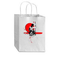 Geisha Japanese Samurai Woman Warrior Adult Unisex T Shirt Cub Paper Bag - 8 X 4 1/2 X 10 1/4 | Artistshot