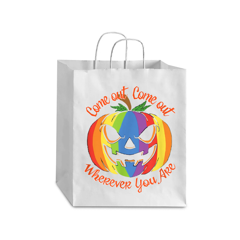 Come Out Wherever You Are   Gay Pride Shirt   Gay Halloween Debie Paper Bag - 10 X 5 X 13 | Artistshot