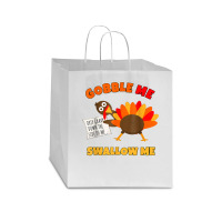 Funny Wap Twerking Turkey Gobble Me Swallow Me T Shirt Star Paper Bag - 13 X 7 X 13 | Artistshot