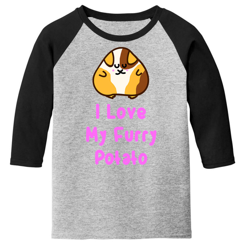 Funny Guinea Pig I Love My Furry Potato Youth 3/4 Sleeve | Artistshot