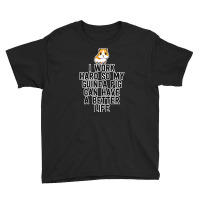 Funny Guinea Pig Owner Work Hard Furry Youth Tee | Artistshot