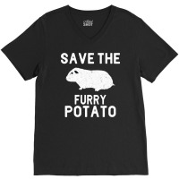 Funny Guinea Pig Save The Furry Potato V-neck Tee | Artistshot