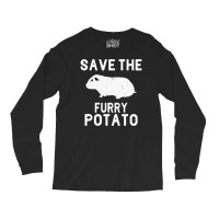 Funny Guinea Pig Save The Furry Potato Long Sleeve Shirts | Artistshot