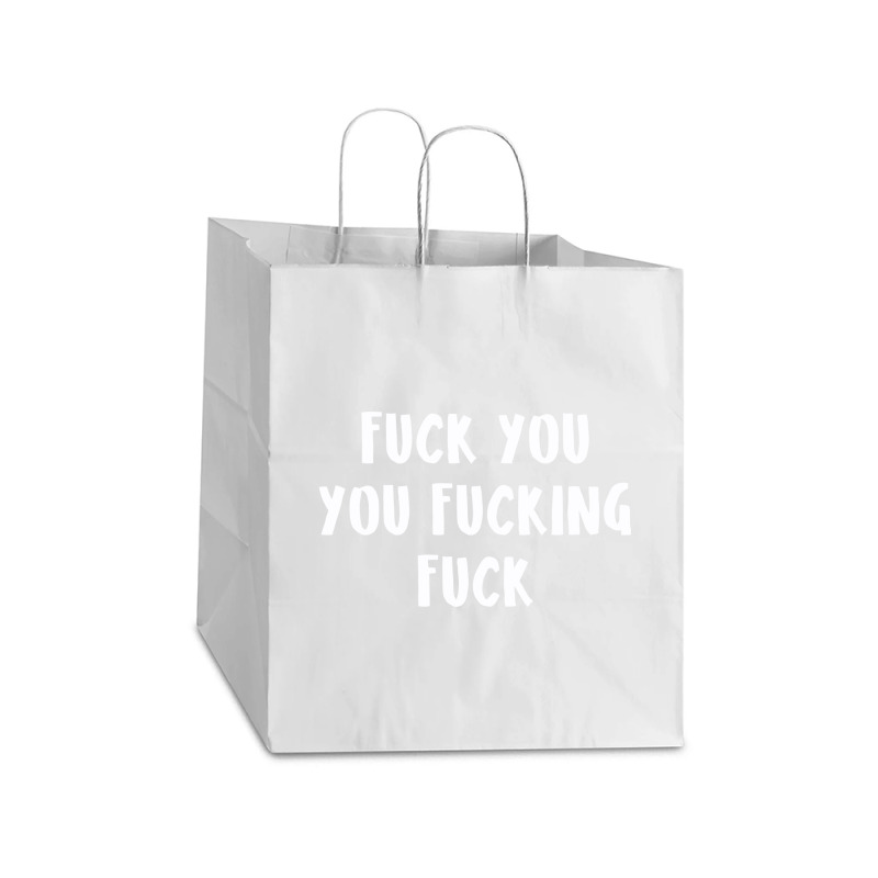 Quotes Take Out Paper Bag - 14 X 10 X 15 1/2 | Artistshot