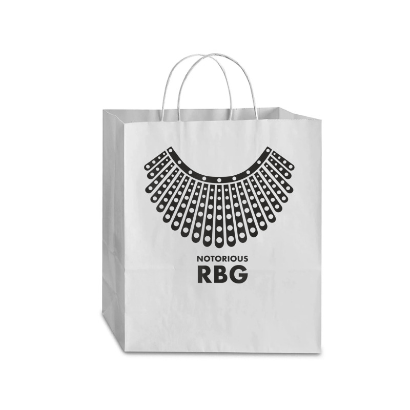 Feminism Quotes Rbg Quote Girl With Book Women Traveler Paper Bag -13 X 6 X 15 3/4 | Artistshot