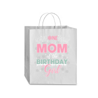 Mom Of The Birthday Girl Shirt Winter Onederland Family Traveler Paper Bag -13 X 6 X 15 3/4 | Artistshot