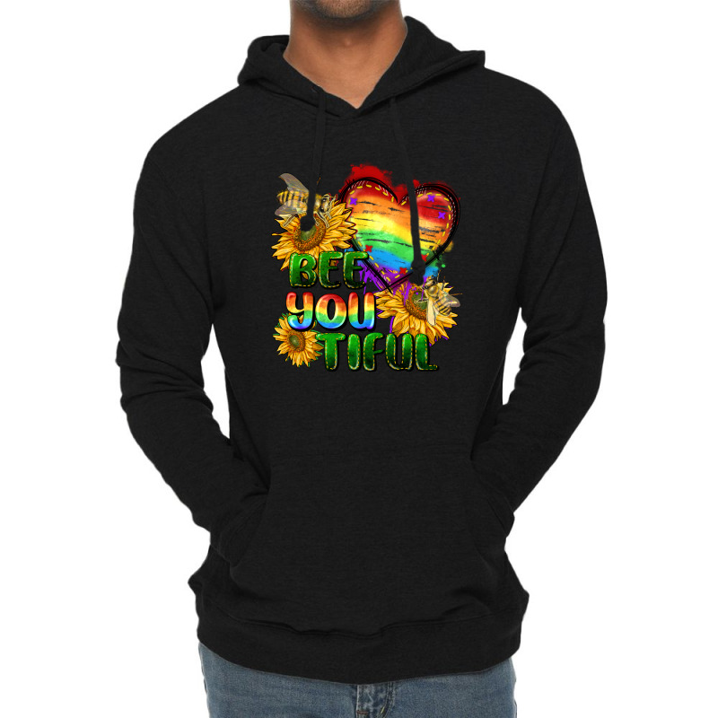 Bee You Tiful Pride Lightweight Hoodie | Artistshot