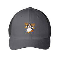 Penguin Bird Chanukah Jewish Menorah Penguin Funny Hanukkah 135 Ice Oc Mesh Cap | Artistshot