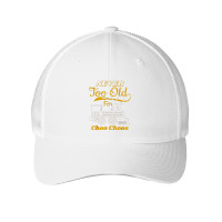 Adult Train Never Tadult Train Never Too Old For Choo Choos For Rail Mesh Cap | Artistshot