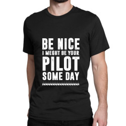 funny airline pilot flight school Classic T-shirt | Artistshot